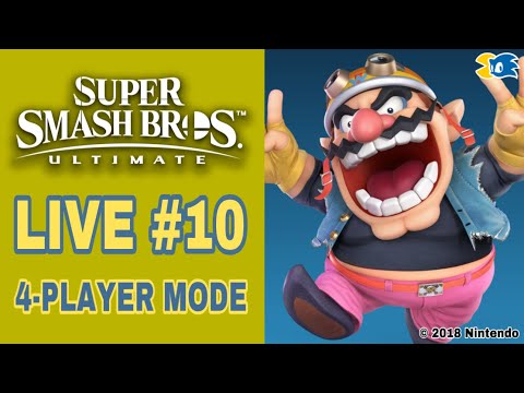 Super Smash Bros. Ultimate [LIVE-STREAM #10 ~ 4-PLAYER] Arena ID: J9RPK