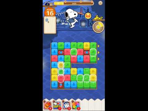 Snoopy Puzzle Journey Night Mode Level 36 - NO BOOSTERS 🐶🧩🧳 | SKILLGAMING ✔️