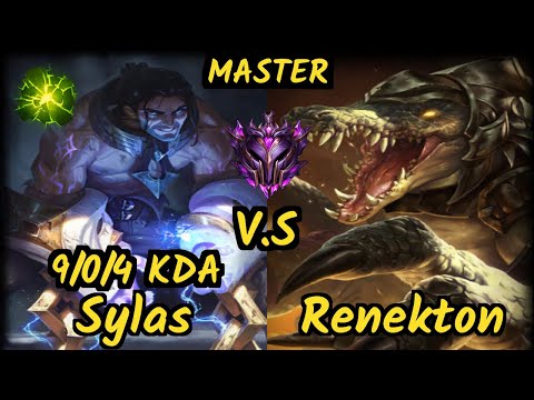 BioPanther (SYLAS) vs RENEKTON - 9/0/4 KDA TOP GAMEPLAY - OC Ranked MASTER