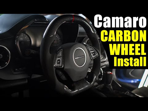 Carbon Fiber Steering Wheel Install // Camaro SS 1LE & ZL1