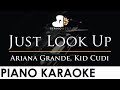 Ariana Grande, Kid Cudi - Just Look Up - Piano Karaoke Instrumental Cover with Lyrics