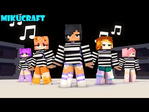 disco disco party party prison aphmau friends and family - minecraft animation #shortsviral