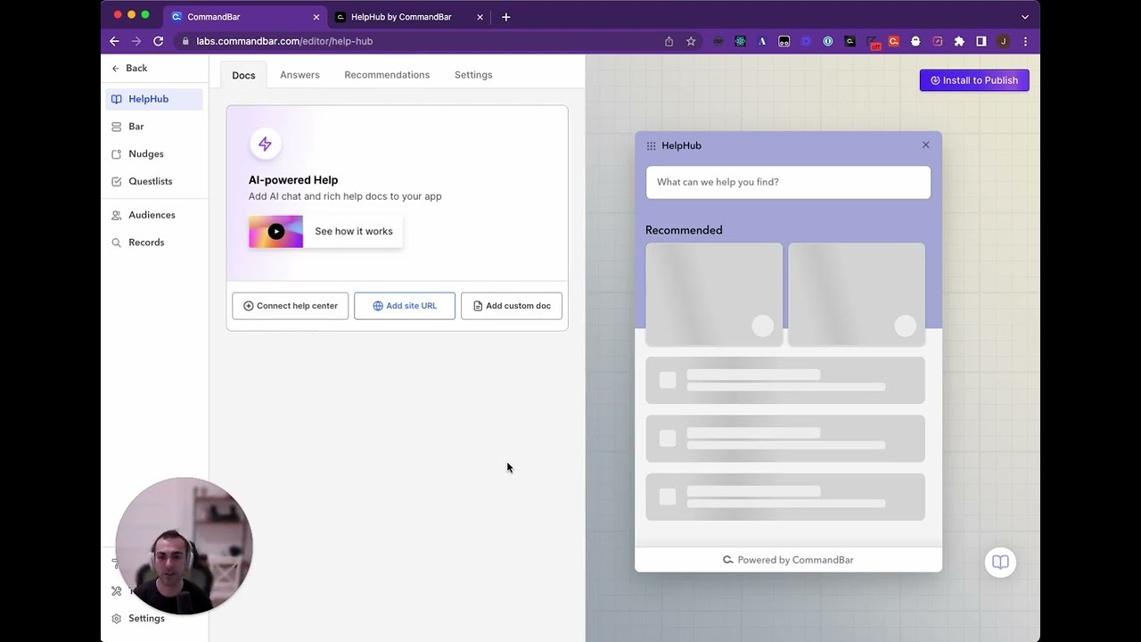 HelpHub tutorial