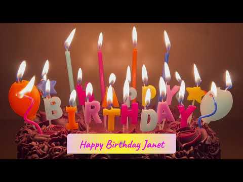Bet you to find your name! Janet Happy Birthday wishes and song Janet Feliz cumpleaños.