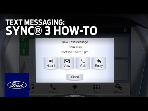 SYNC 3 Text Messaging | SYNC 3 How-To | Ford