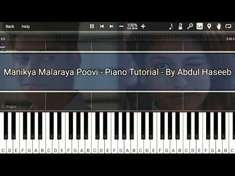 Piano Tutorial Manikya Malaraya Poovi | Priya Prakash Varrier Oru Adaar Love | Piano by Abdul Haseeb Video