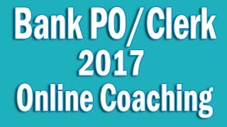 Bank PO Clerk 2017 Online Coaching, Banking Pendrive Course, IBPS SBI RRB Preparation Study Material