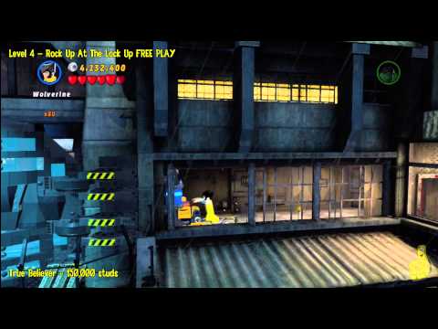 Lego Marvel Super Heroes: Lvl 4 Rock Up At The Lock Up - FREE PLAY (Minikits & Stan In Peril) - HTG