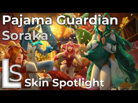 Pajama Guardian Soraka - LoL Skin Spotlight - Star Guardian Season 2 - League of Legends