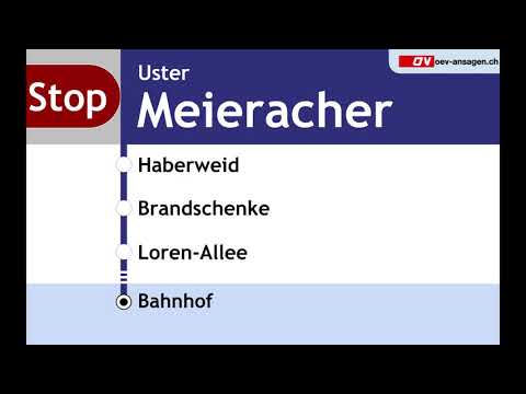 VZO Ansagen - 811 - Uster, Bahnhof – Haberweid – Bahnhof