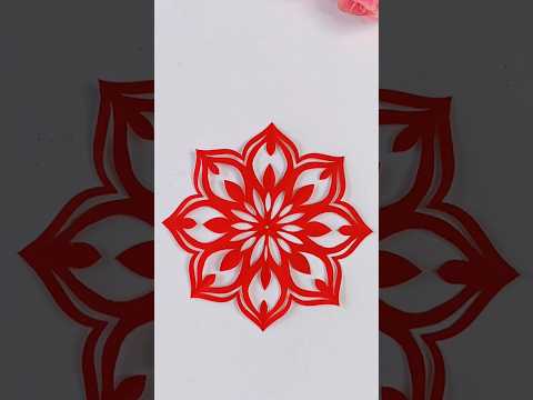 Flower Paper Cutting #papercutting #shorts #viralshorts