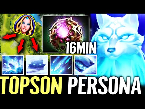 🔥 TOPSON Crystal Maiden PERSONA NEW MODEL — 16min Octarine Support Best Skill Effect Dota 2 Pro