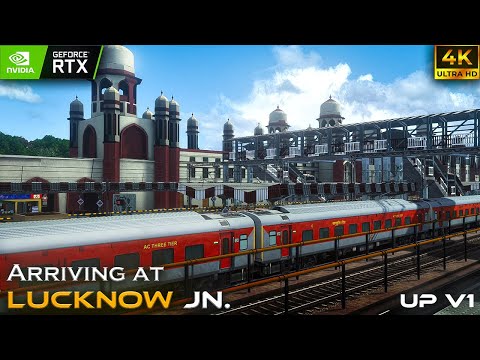 Arriving at Lucknow Jn. RAILWORKS🤯....#indianrailways #trainsimulator #railworks