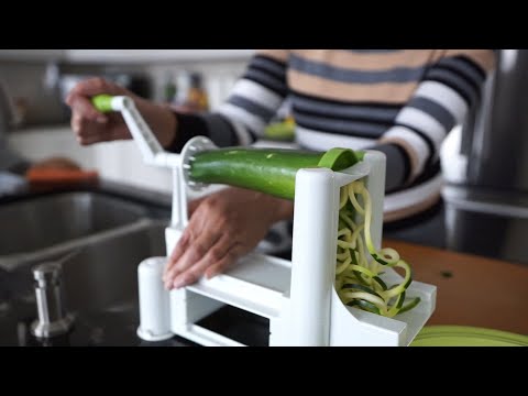 How to make vegetables attractive with a Starfrit Spiralizer.