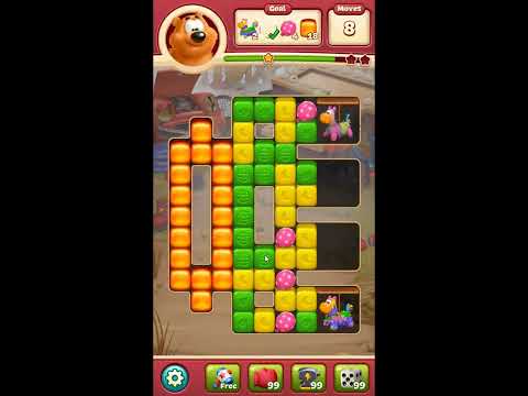 Toon Blast Level 7553 - NO BOOSTERS 🐻🐺🐱 | SKILLGAMING ✔️