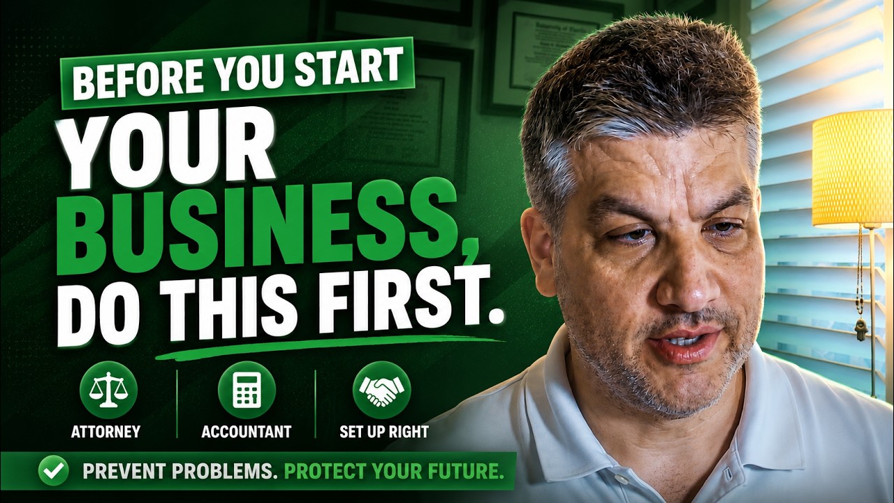 Matthew Fornaro explaining why you need a business attorney before starting a business