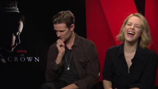 THE CROWN Interview with MATT SMITH & CLAIRE FOY - NETFLIX - Doctor Who - behind the scenes stories