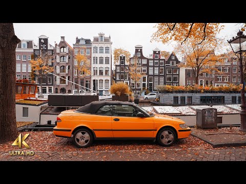 Autumn Walking Tour • Prinsengracht, Amsterdam • 4K ASMR Slow TV