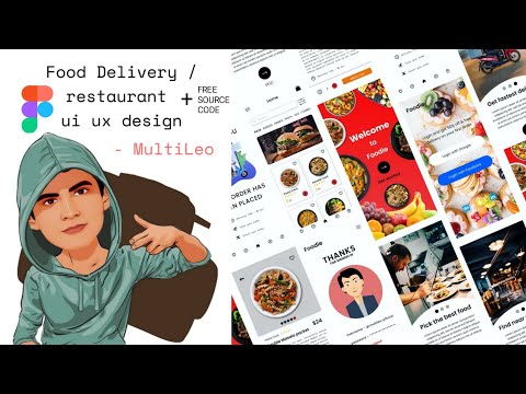 Designing a Food Delivery App | UI/UX SPEED DESIGN| Multileo