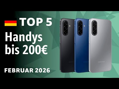 TOP 5: The best mobile phones under €200 – test and comparison in February 2026!