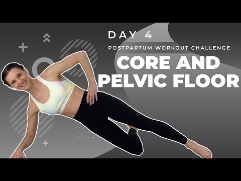 Day 4 // Postpartum Workout Challenge // Postpartum Abs and Pelvic Floor