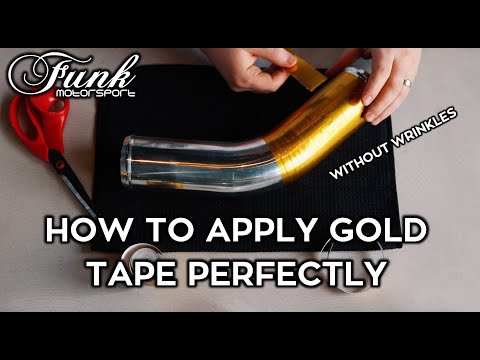, title : 'How to apply Gold Reflective Heat Tape - Perfectly, without Wrinkles or Creases - Funk Motorsport'