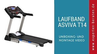 ► Unboxing und Montage mit Fazit des klappbaren elektronischen Laufbands „AsVIVA T14“ auf Deutsch ☑