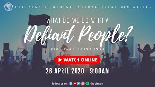 What Do We Do With A Defiant People
