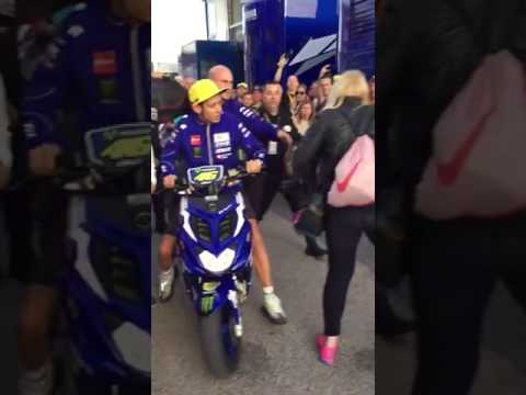 Valentino Rossi kicks lady fan