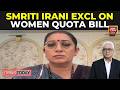 Interview Smriti Irani Exclusive On Women S Reservation Bill And Delimitation With Rajdeep Sardesai