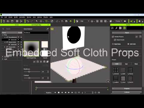 iClone 6 Tutorial - Soft cloth Behavior & Weight Maps