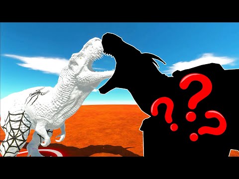 DEVIL T-REX vs WHITE SPIDERMAN T-REX DEATH RUN-AnimalRevoltBattleSimulator(NEW CHARACTER INFERNALS?)