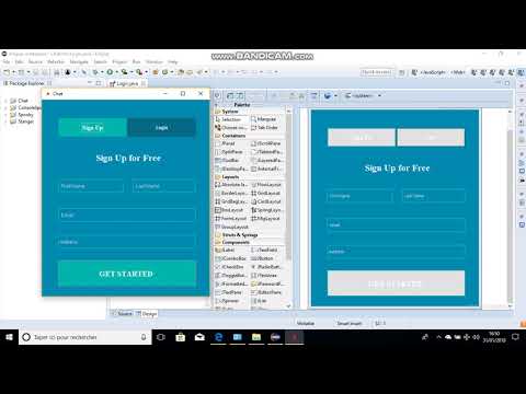 Java Swing Sign Up Using Eclipse