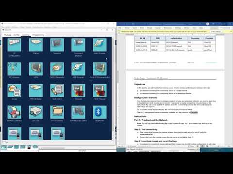 (CCNP ENCOR v8) 21.2.1 Packet Tracer - Troubleshoot WLAN Issues