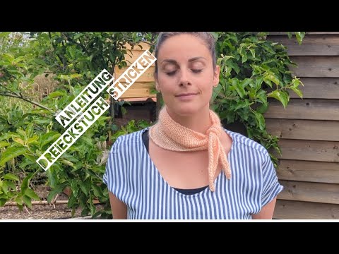 Stricken - Anleitung einfaches Dreieckstuch Nr. 05 | Anfänger/-in geeignet  #stricken #dreieckstuch
