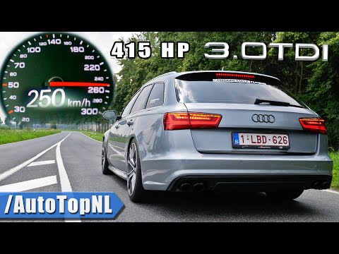 Audi A6 3.0 BiTDI 415HP *STRAIGHT PIPE* 0-250 SOUND & AUTOBAHN POV by AutoTopNL
