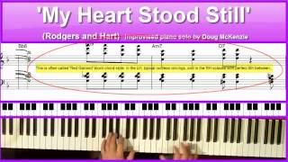 'My Heart Stood Still' - jazz piano tutorial