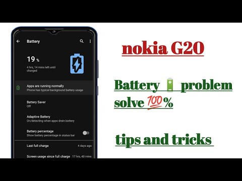 nokia G20 battery 🔋 problem solve 💯% tips and tricks