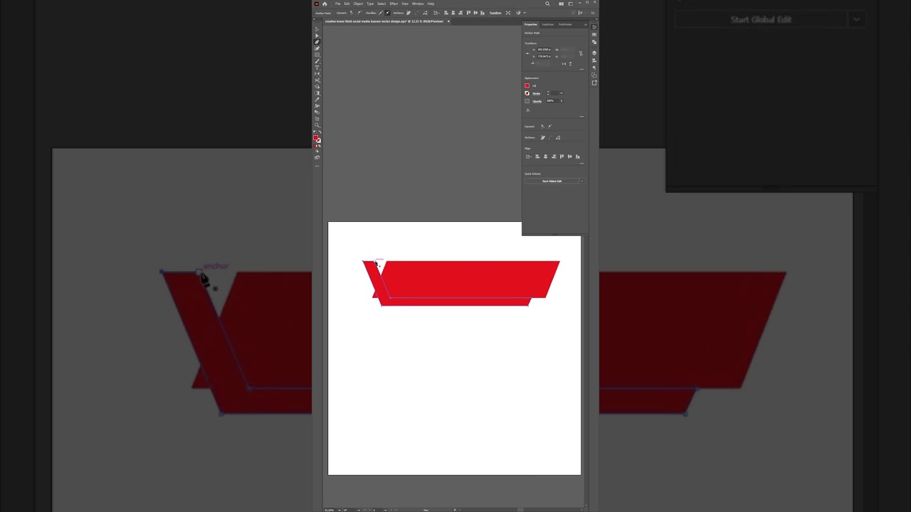 news lower third social media banner vector