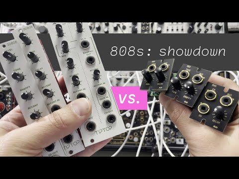 XODES AXX vs TipTop 808s: eurorack drum module comparison (BD808, SD808 & HH808 vs ABD, ASD & AHH)