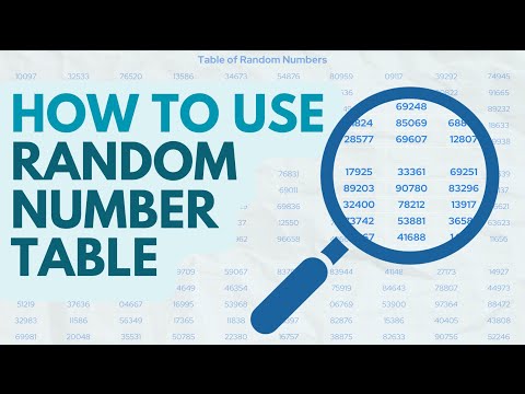 How to Use Random Number Table