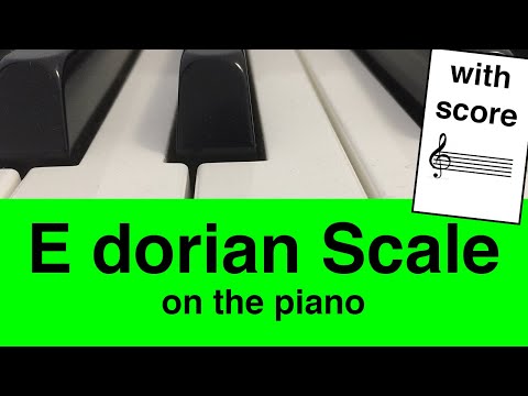 E Dorian Scale Piano Tutorial✨