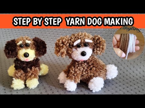 DIY With Me | Cutest Dog Easy Making With YARN | #pet | #dog | Perro haciendo con hilo