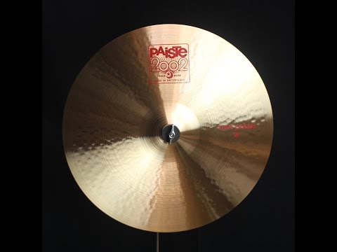 Paiste 18" 2002 Thin Crash - 1317g (video demo) image 2