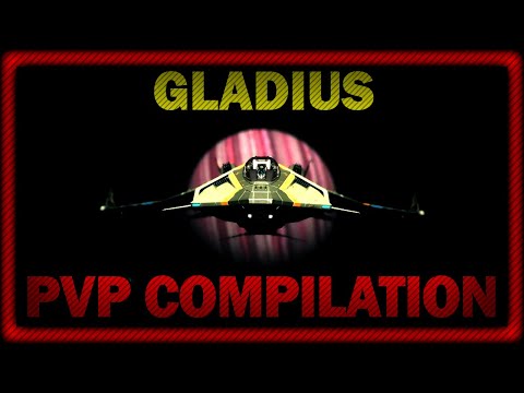 Gladius PVP Dogfight Compilation - Star Citizen 3.8 [Head Tracking + Dual Stick + Pedals]