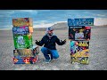 TESTING HUGE FIREWORK BOXES FROM AROUND THE INTERNET Finales 2min Assortments