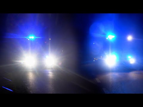 Auto op zijkant en bestuurder aangehouden na ongeval | Brandweer met spoed onderweg