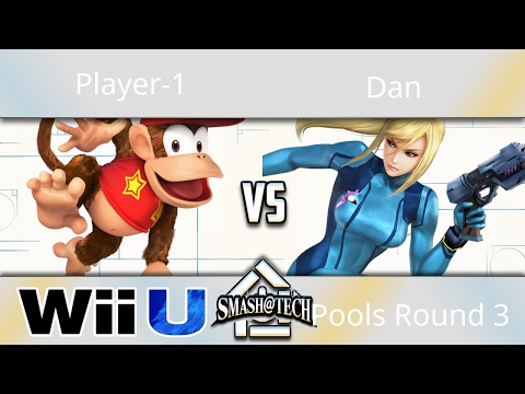 Smash@Tech 3/18/17 - Player-1 (Diddy Kong) vs Dan (Zero Suit Samus) - Smash 4 Pools Round 3