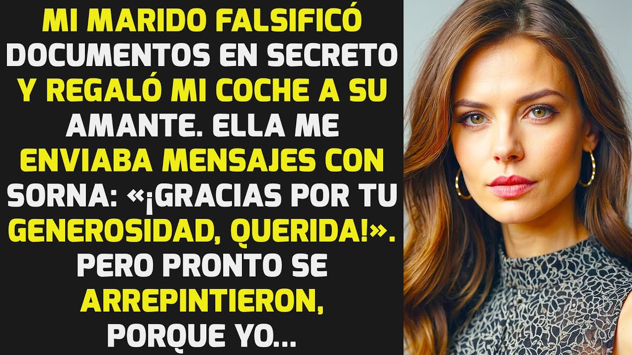 Mi Marido Falsificó Documentos En Secreto Y Le Dio Mi Coche A Su Amante Y Luego... HISTORIAS LA VIDA