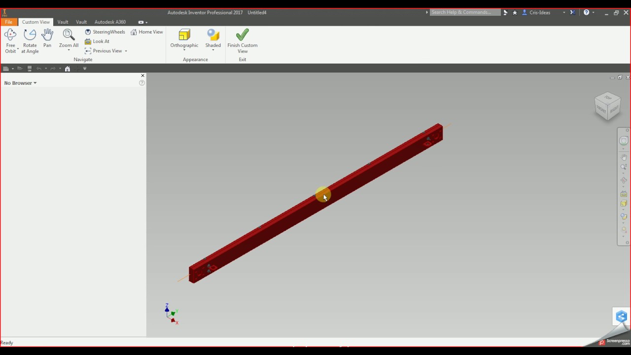 Inventor Custom view orientation not functional